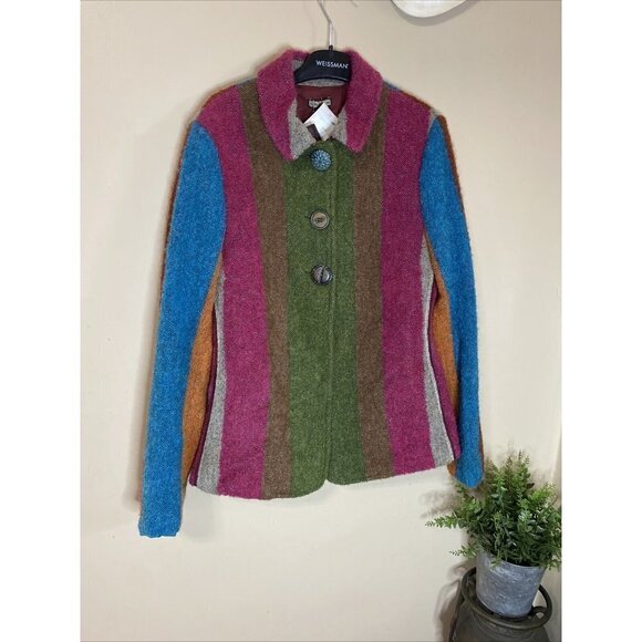 MALIPARMI Striped Colorful Stripped Jacket US 6 BRAND NEW Retail:$670 - Picture 4 of 12